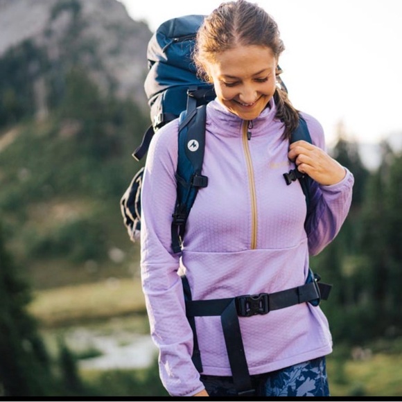 Marmot Leconte Fleece Half Zip Pullover in Purple, Size Large - Picture 5 of 15